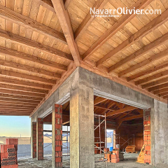 Tejado y pergola de madera de Abeto Douglas