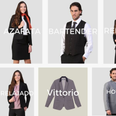 Uniformes elegantes para hoteles y restaurantes