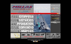 Empresa de servicios nauticos ubicada en la coruna (galicia) creada con css y flash con envio de datos de