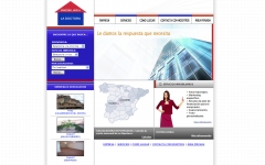 Empresa de servicios inmobiliarios de navalcarnero, web con area privada de administracion creada con css y