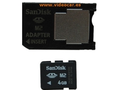 Tarjeta memoria m2 4gb scandisk y adaptador pspjpg