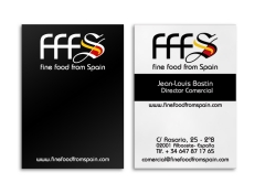Imagen corporativa, tarjetas de visita fffs