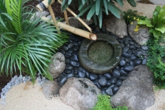 Jardin japones con shishi odoshi en san sebastian de los reyes - madrid