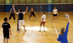 Equipo de volley ball de saint louis university, madrid campus