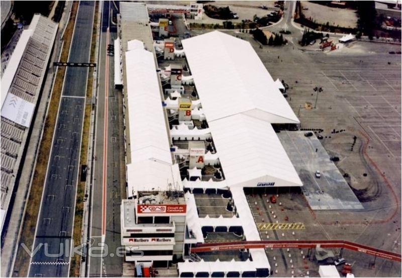 Carpa de alquiler para eventos deportivos