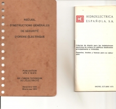 Antiguos folletos informativos normas electricidad