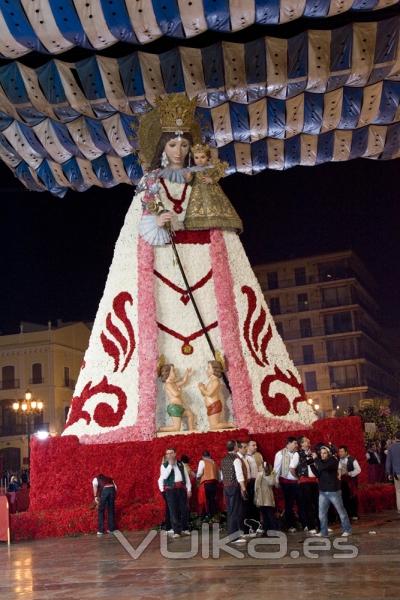 manto de la virgen en fallas 2010