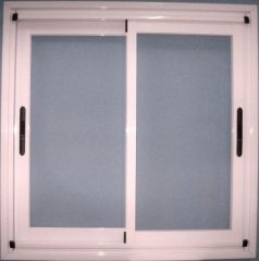 Ventana de aluminio corredera lacado blanco cristal galglas