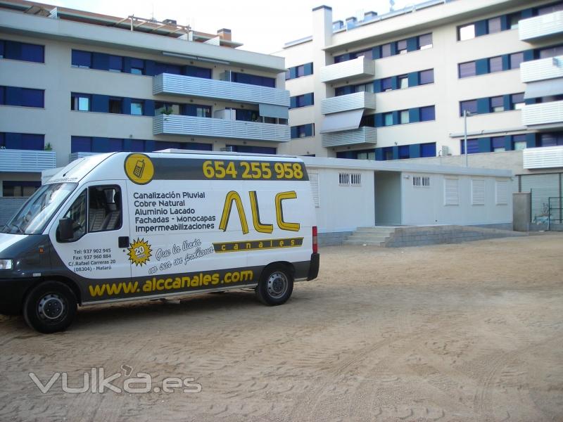 CANALON ALUMINIO CONTNUO,COLEGIO