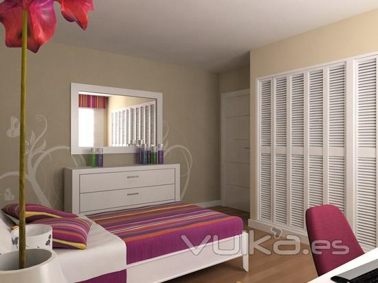 Infografía 3d Interior Dormitorio