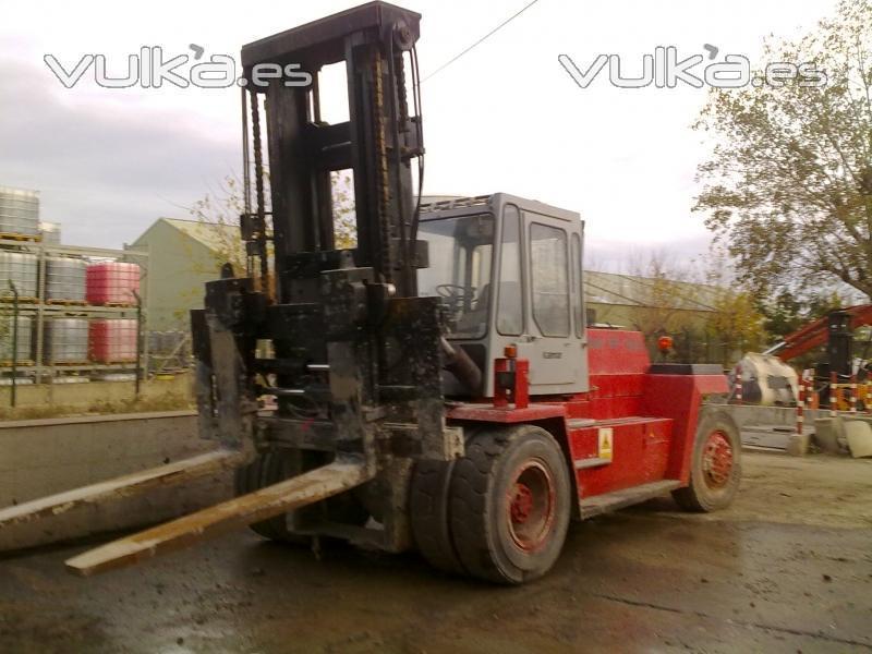 KALMAR DC16-1200, MASTIL DUPLEX, ELEVACIÓN NORMAL , ALTURA 360MM, ANCHO 250MM Y PESO 25.120Kg