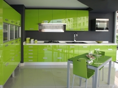 Muebles de cocina yelarsan look verde, vista general