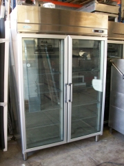 Armario congelacion 2 puertas cristal 140x80x210cm infrico