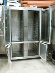 Armario refrigeracion 4 puertas cristal acero inoxidable