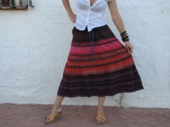 Falda multicolor talla unica