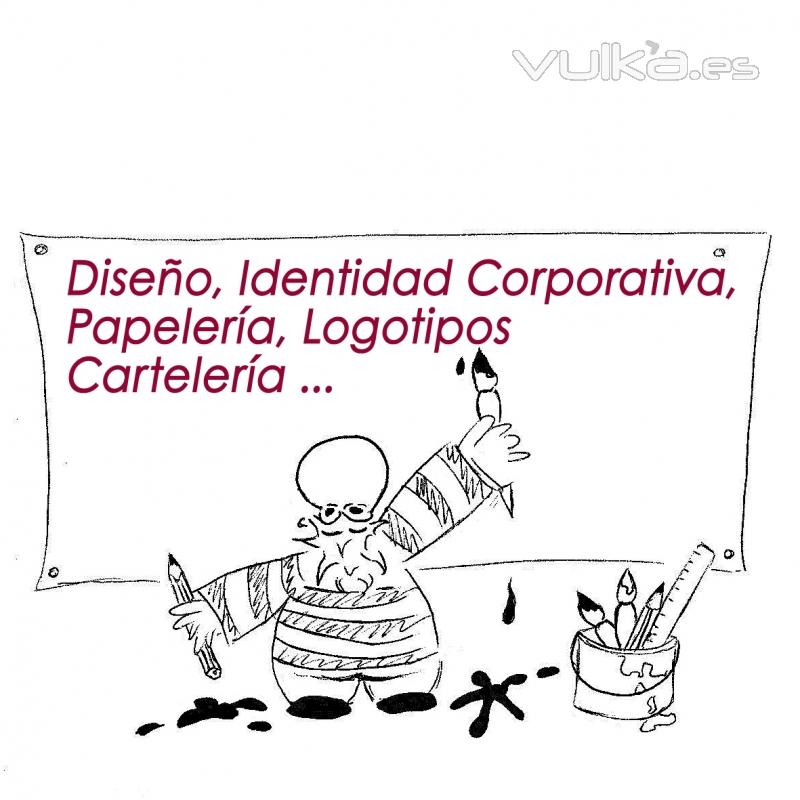 Creatividad, diseño, imagen corporativa, cartelería