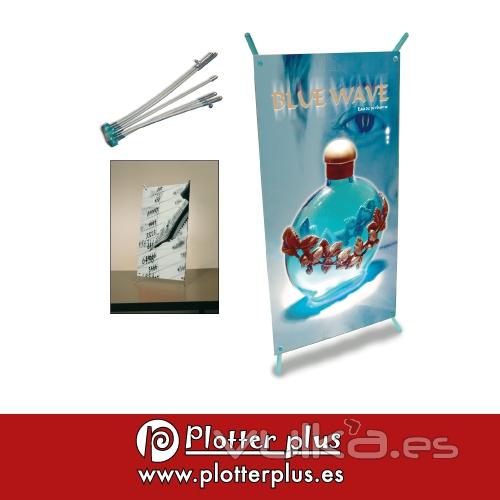 Minibanner, ideal para promociones sobre mostradores o mesas