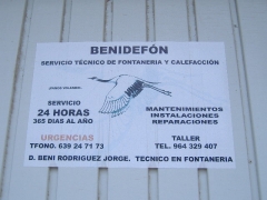 Benidefon fontaneria y servicios tecnicos de calefaccion y aire acondicionado sat demrad en castello norte