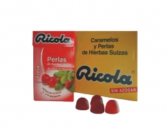 Ricola perlas suizas de fresa