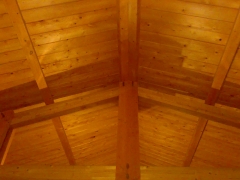 Estructura de madera para cubierta (interior)
