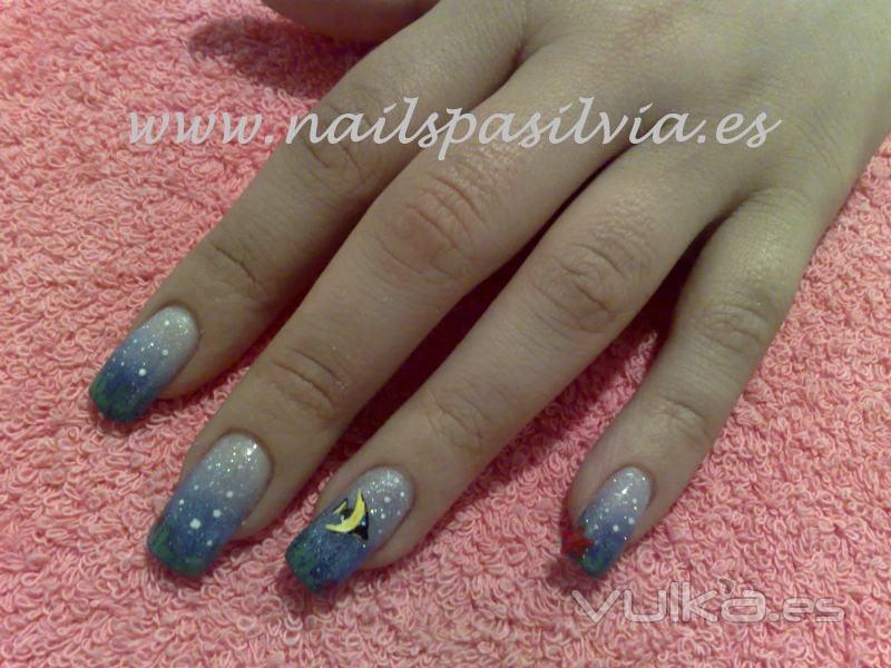 Uñas de porcelana y gel 