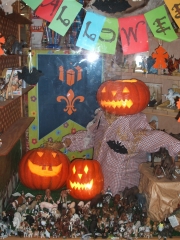 Otro detalle de escaparate de halloween 2009