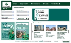 Diseño web promotora inmobiliaria Grupo Pinar 