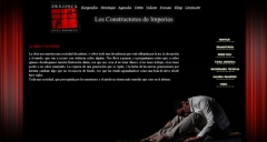 Diseno de la web de la compania de teatro dragones en el andamio