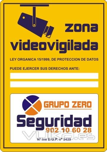 Foto: Cartel Zona Videovigilada