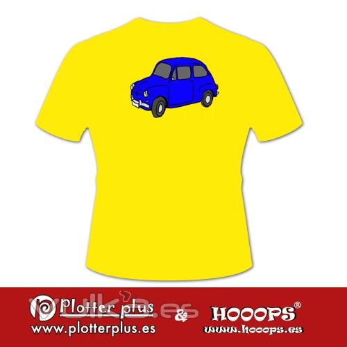 Camisetas Hooops del 600 en Plotterplus, una mezcla de objetos cotidianos y colores intensos en la coctelera, un ...