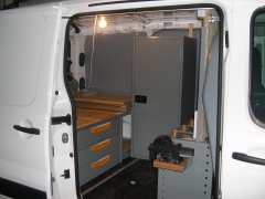Equipamiento interior de furgoneta de herrador