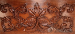 Motivo floral tallado de madera, estilo louis xv