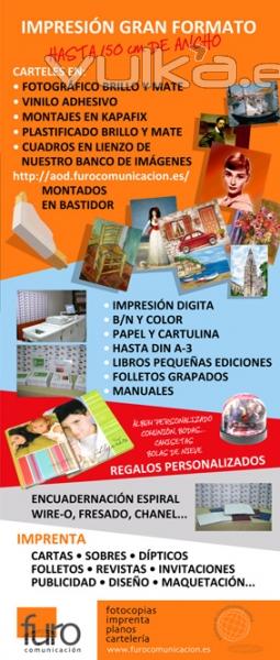 CARTELERIA - BANERS - LONAS - PLASTIFICADOS - MONTAJES EN FOAM