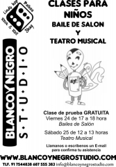CLASE GRATUITA DE PRUEBA de Bailes de Salón y Teatro Musical para niños