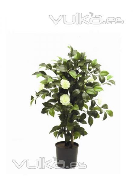 Camelias artificiales de calidad. CAMELIA ARTIFICIAL CON FLORES oasisdecor.com