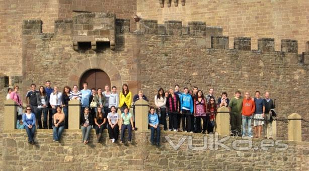 Preciosa foto de una excursión de Staff y estudiantes