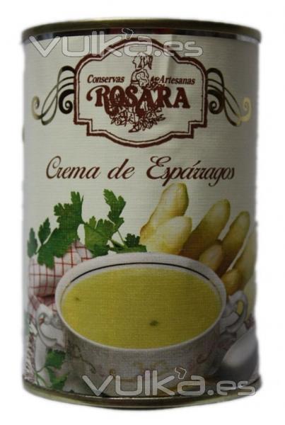 Crema de Espárragos en lata de 1/2 Kg. Elaborada con los mejores espárragos de Navarra, lista para consumir. ...