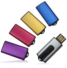 Memoria usb slide pendrive de reducido tamano y con chip deslizante disponible en varios colores