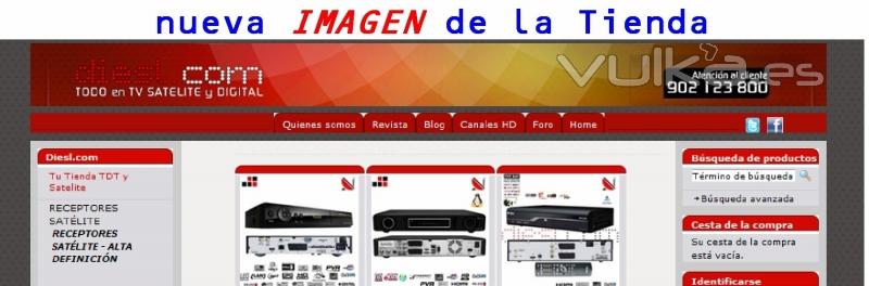 Nueva  imagen  de  tienda  diesl.com  y  mas  facilidad de  navegación