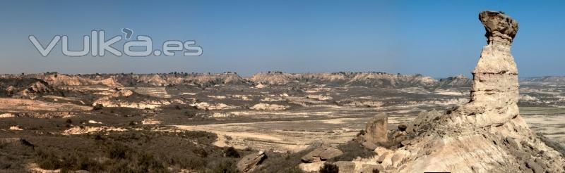 Panorama del desierto de Monegros, en la provincia de Huesca