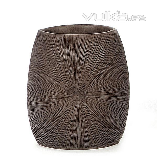 Hogar baño coral marron vaso en lallimona.com