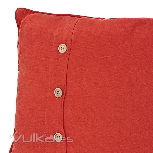 Cojin living basic rojo 40x40 en lallimona.com detalle1