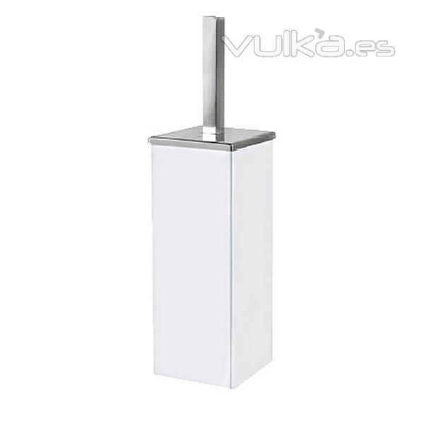 Escobillero baño inox blanco en lallimona.com