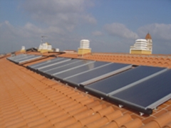 Instalacion colectiva de energia solar termica