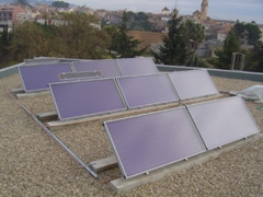 Instalacion energia solar termica en colegio