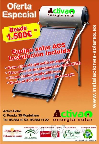 Sevilla. Instalación de equipos solares 