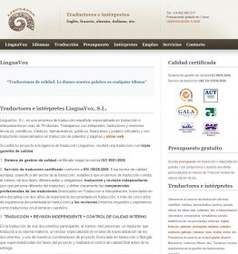 TRADUCCIONES ISO 9001 LINGUAVOX S.L.